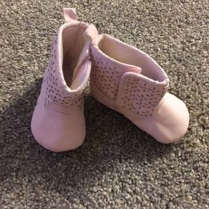 Pink baby boots